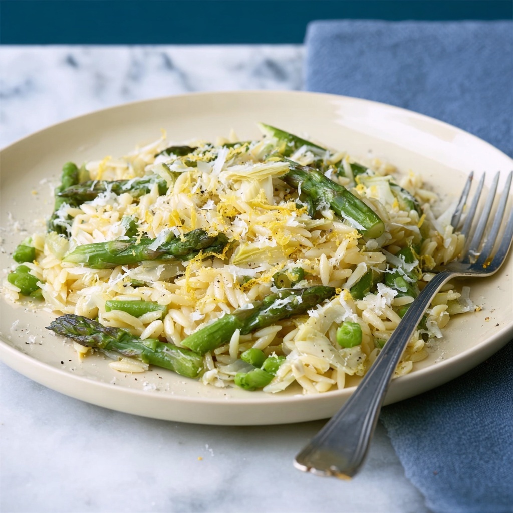 Orzo with Lemon and Artichokes Recipe - Recipe Image