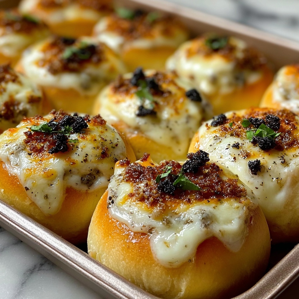 Cajun Blackened Chicken Alfredo Pizza Rolls Recipe - Recipe Image