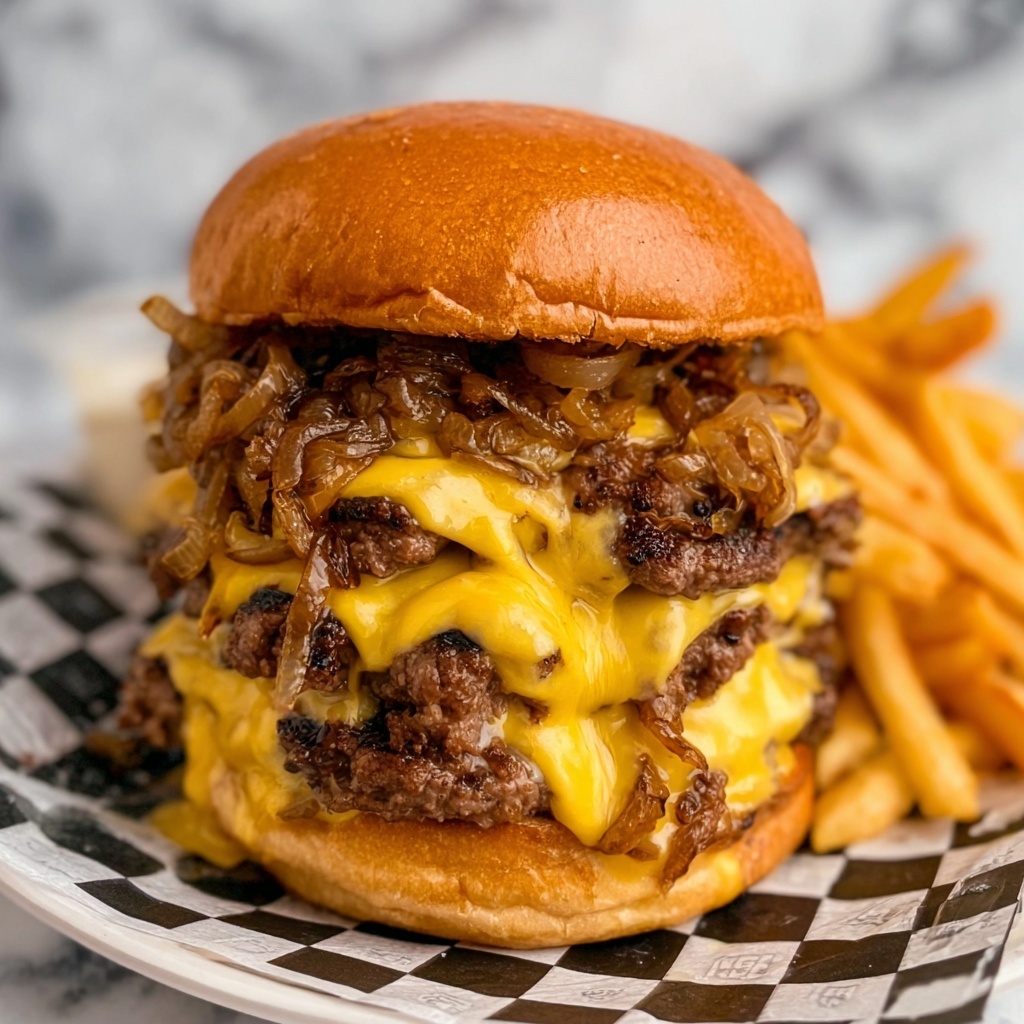 Oklahoma Onion Smash Burgers Recipe - Recipe Image