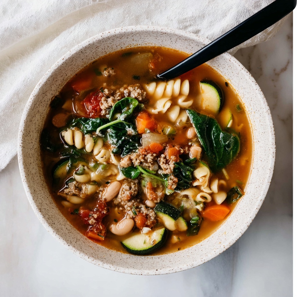 Italian Ground Turkey Soup Recipe - Recipe Image