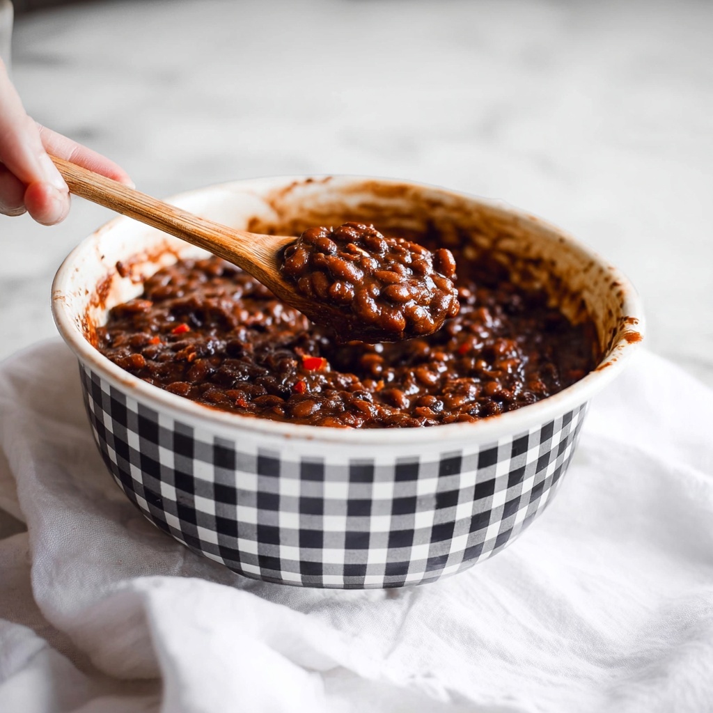 Saucy Smoky Baked Beans Recipe - Recipe Image
