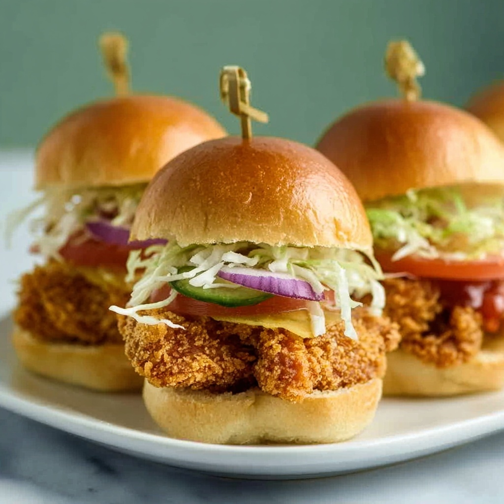 Mini Crispy Chicken Sandwiches Recipe - Recipe Image