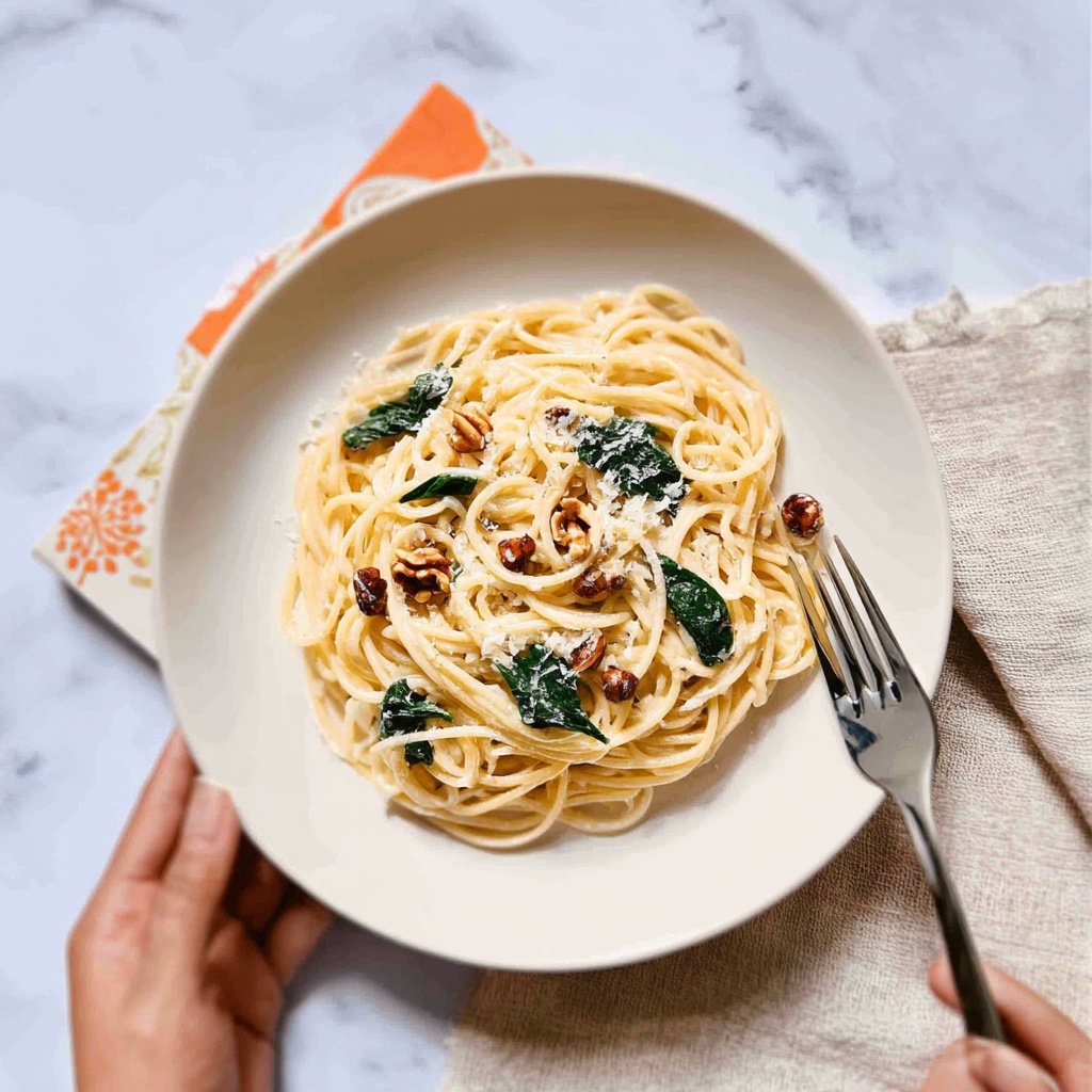 Ricotta Spinach Lemon Spaghetti Recipe - Recipe Image