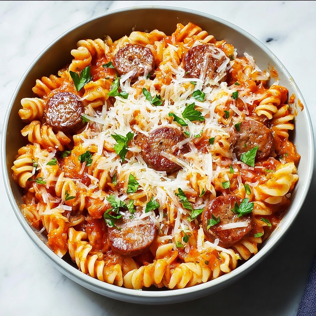 One-Pot Sausage Pasta Recipe - Recipe Image
