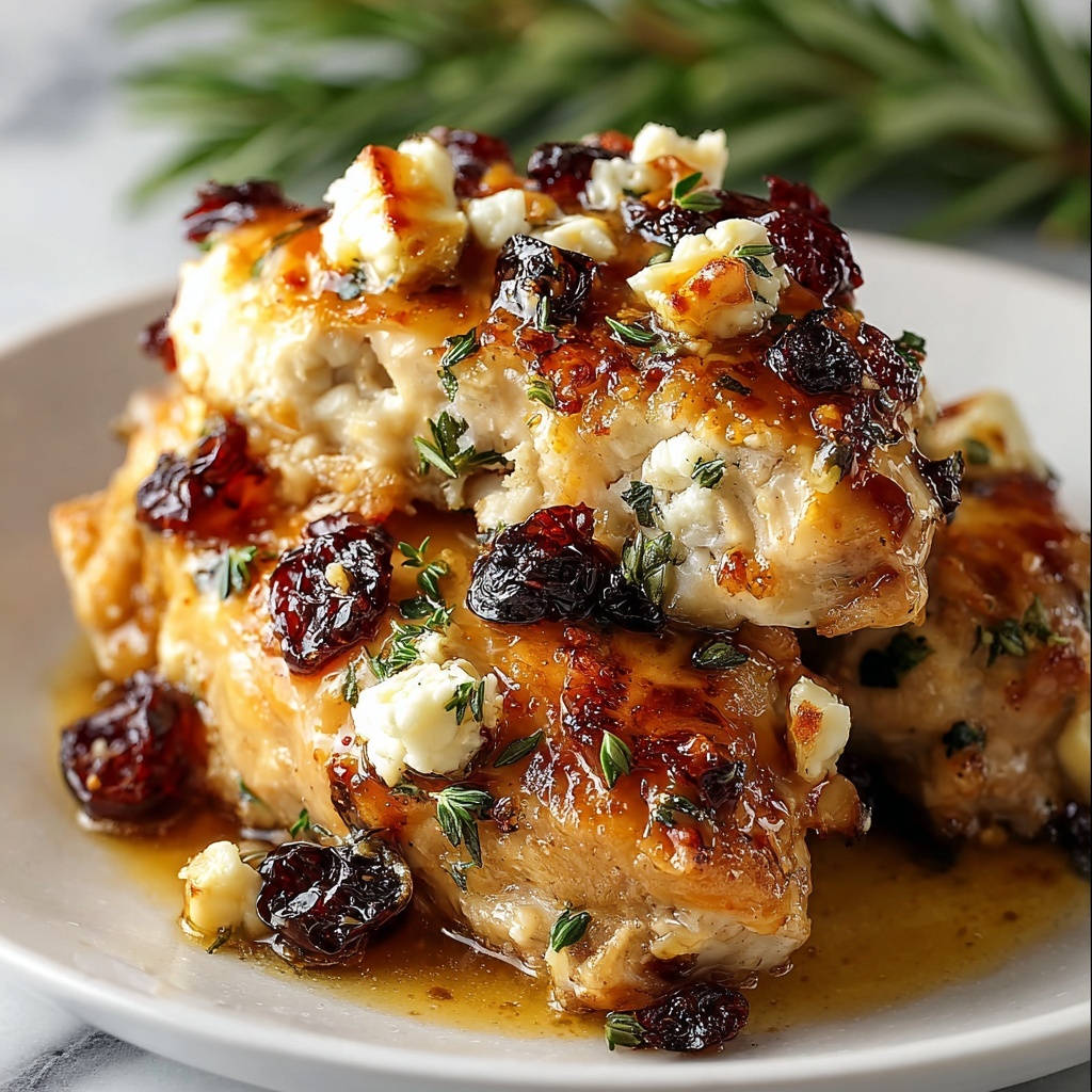 Cranberry and Brie Stuffed Chicken Recipe - Recipe Image