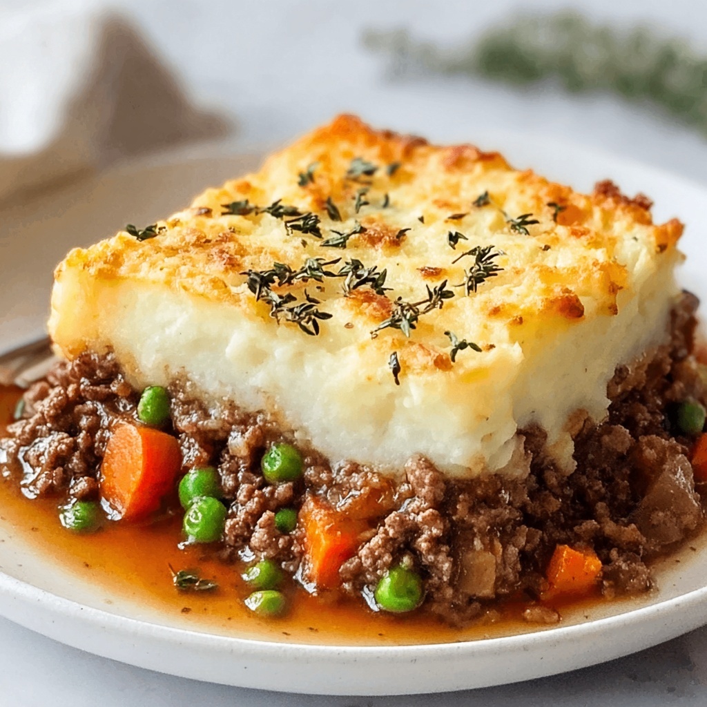 Hearty Shepherd’s Pie with Lamb and Parmesan Topping Recipe - Recipe Image