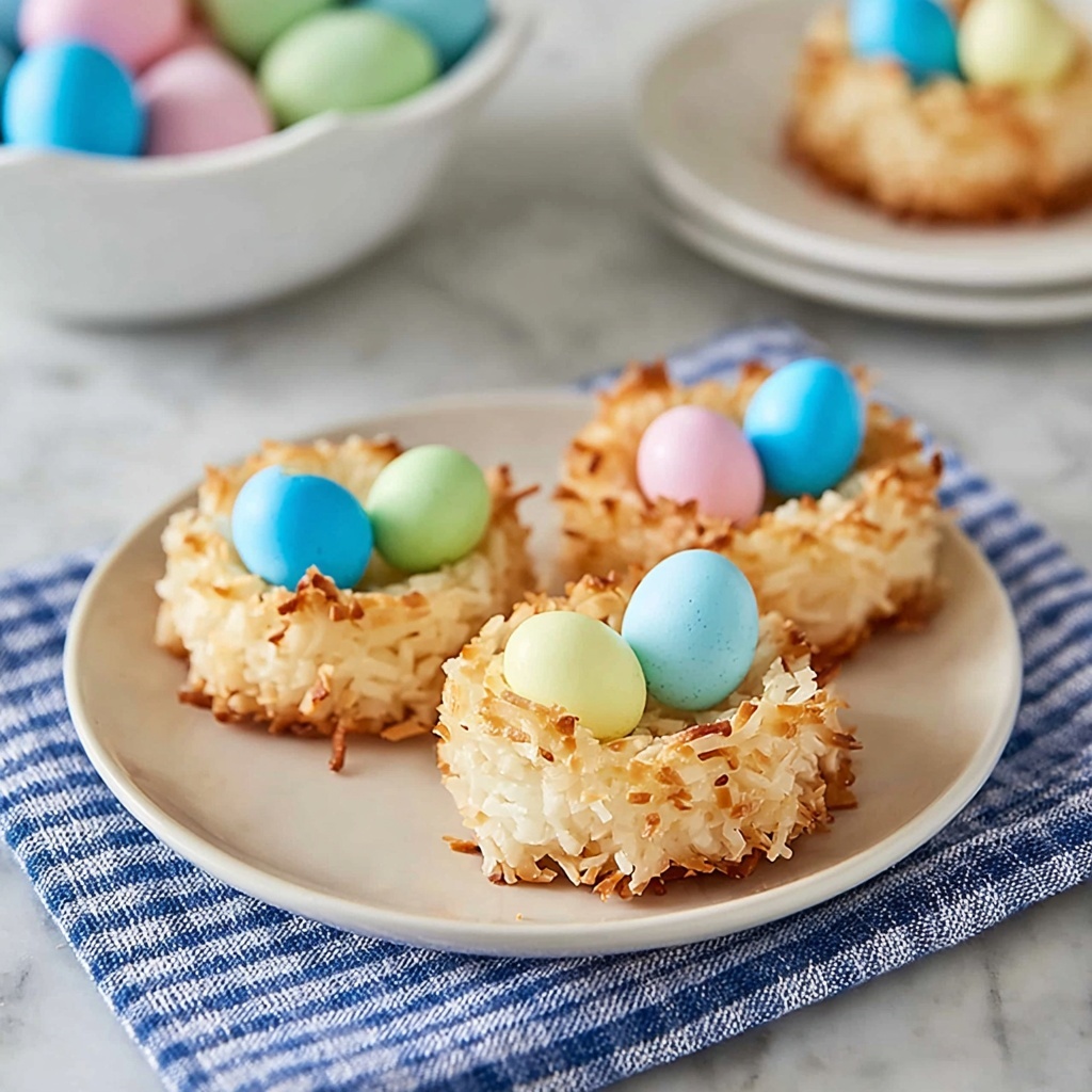 Coconut Macaroons Easter Birds Nests Recipe - Recipe Image