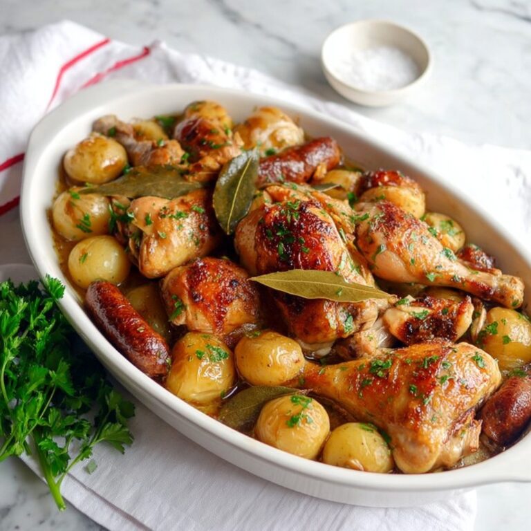 Roast Chicken Sausage and Potato Tray Roast Recipe