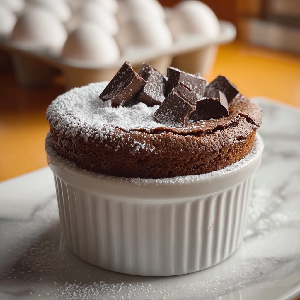 Decadent Chocolate Soufflé: A Heavenly Dessert Recipe - Recipe Image