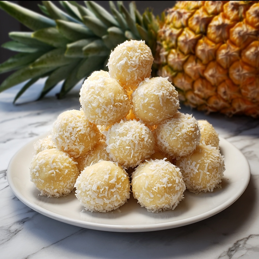 Pineapple Christmas Balls Recipe - Recipe Image