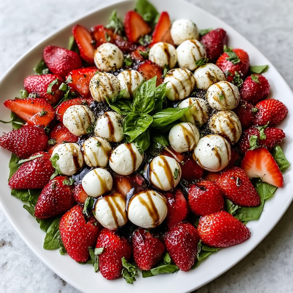 Balsamic Strawberry Caprese Recipe - Recipe Image