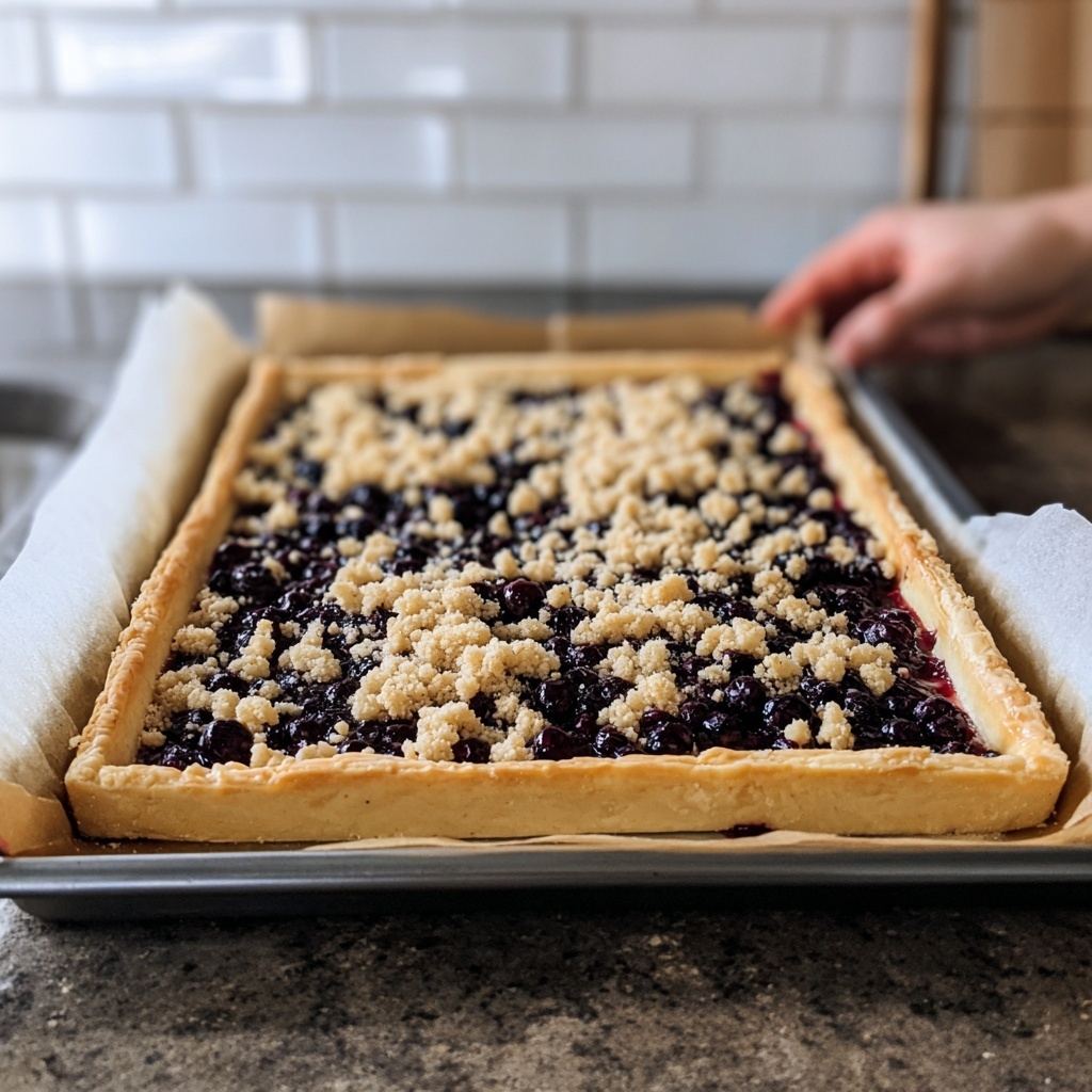 Lemon Blueberry Puff Pastry Tart Recipe - Recipe Image