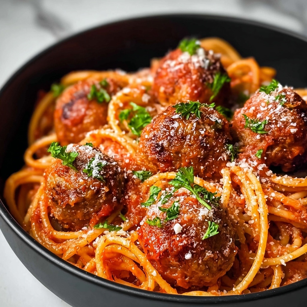 Pot Whole Wheat Spaghetti with Turkey Meatballs Recipe - Recipe Image