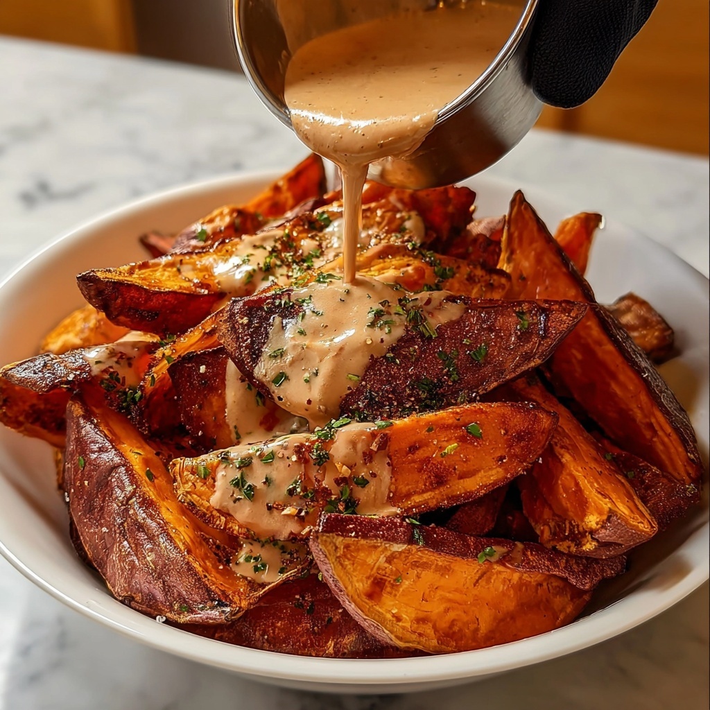Smoky Roasted Sweet Potatoes with Chipotle Mayo Delight Recipe - Recipe Image