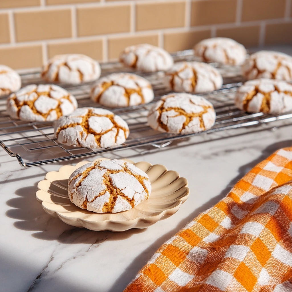 Pumpkin Crinkle Cookies Recipe - Recipe Image