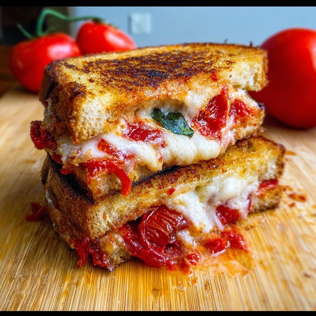 Pepperoni Pizza Grilled Cheese Recipe - Recipe Image