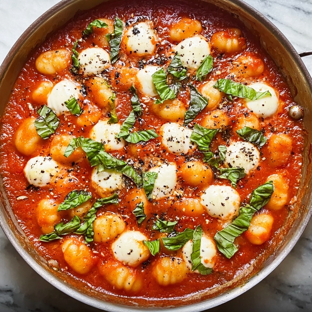 One Pot Tomato Gnocchi with Spinach Recipe - Recipe Image