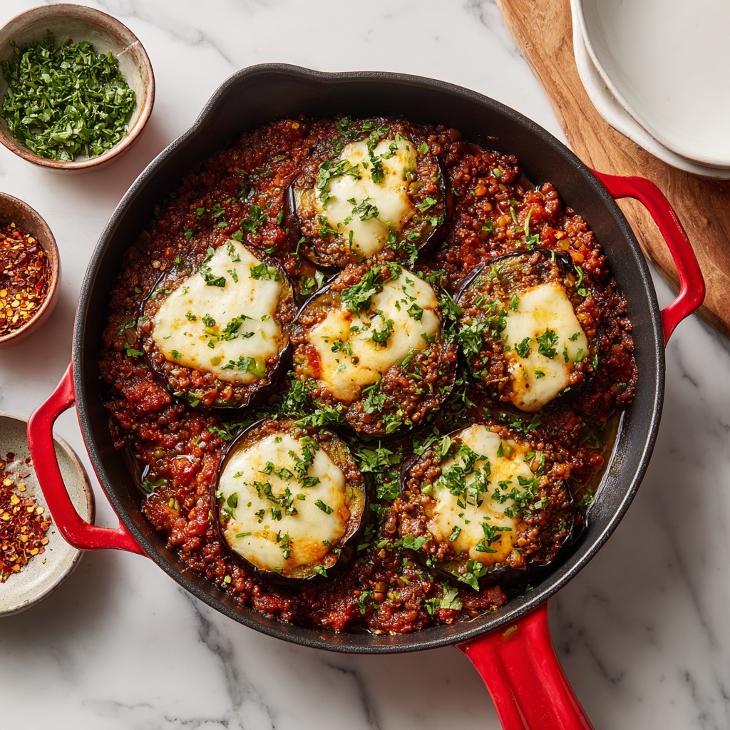 Skillet Eggplant Parmesan Recipe - Recipe Image
