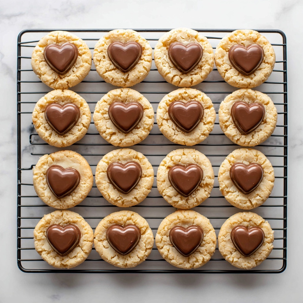 Heart Shaped Peanut Butter Cookies Recipe - Recipe Image