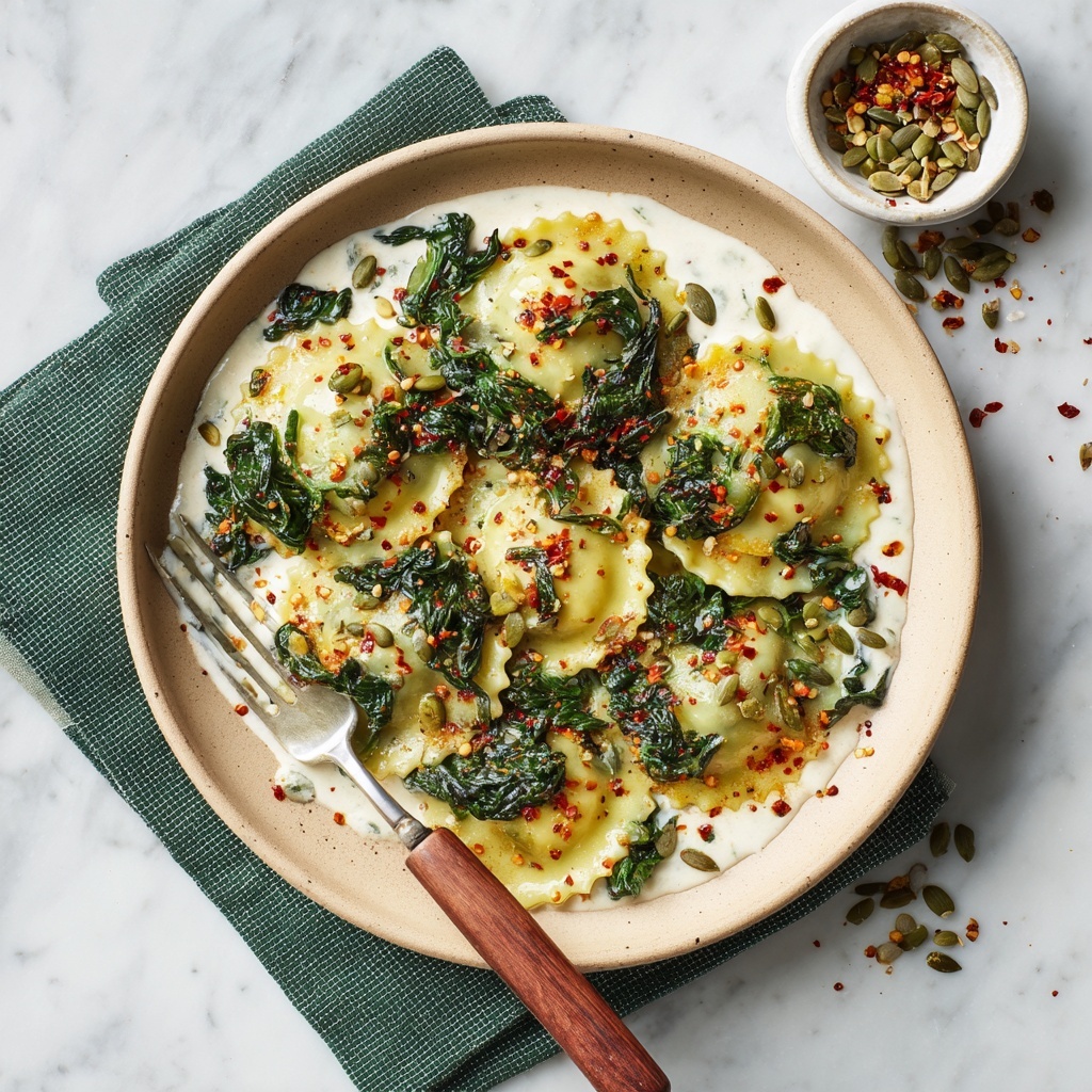 Homemade Spinach and Ricotta Ravioli Recipe - Recipe Image