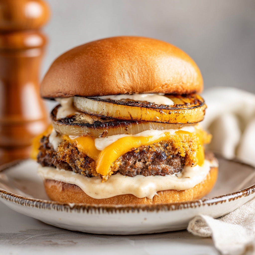 Onion-Wrapped Flying Dutchman Burger Recipe - Recipe Image