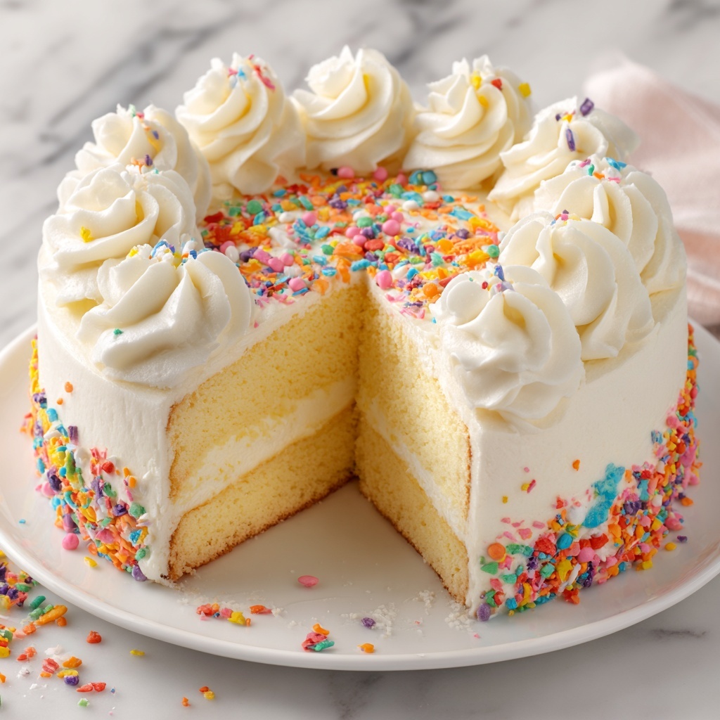 Homemade Vanilla Cake Recipe - Recipe Image