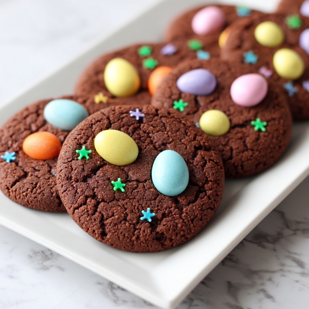 Easter Egg Brownie Cookies Recipe - Recipe Image
