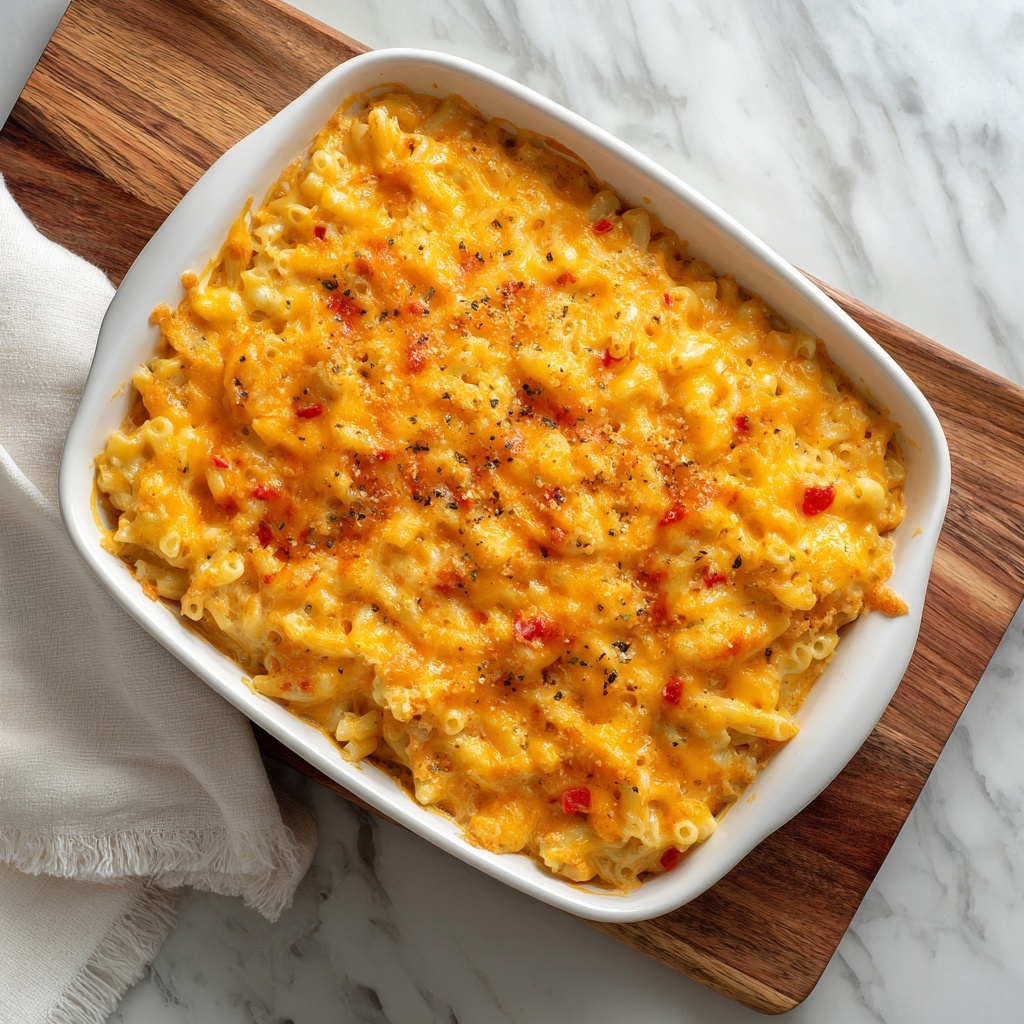 Southern Baked Macaroni and Cheese Soul Food Style Recipe - Recipe Image