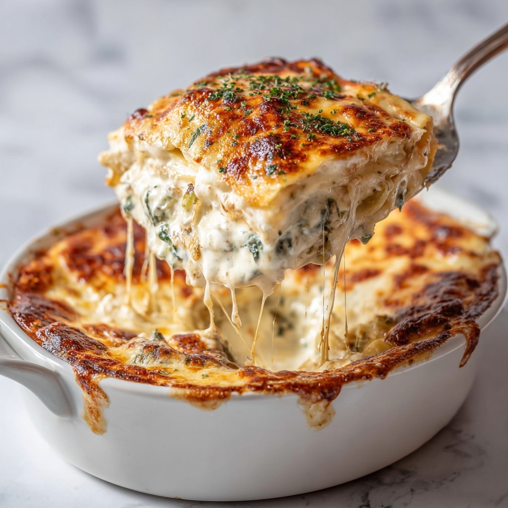 Chicken Alfredo Lasagna Recipe - Recipe Image