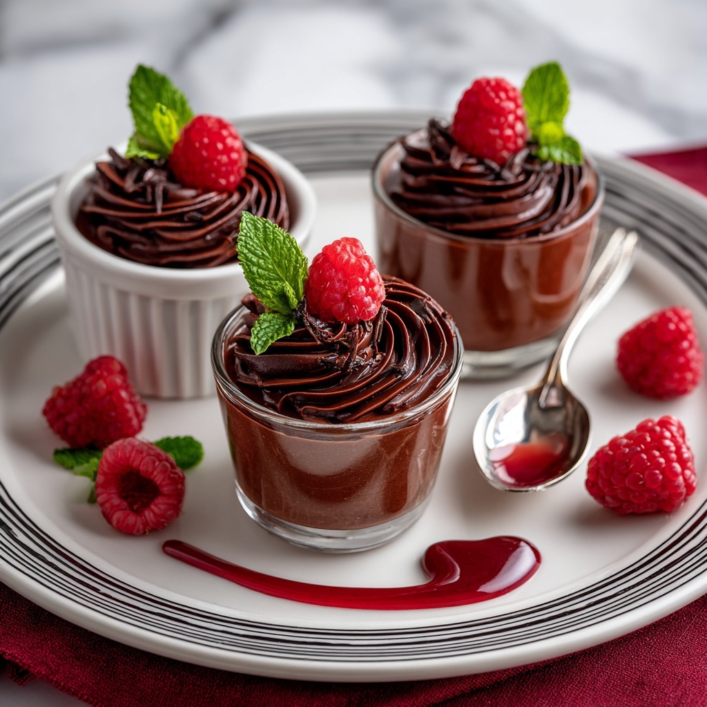 Chocolate Mousse with Raspberry Coulis Recipe - Recipe Image