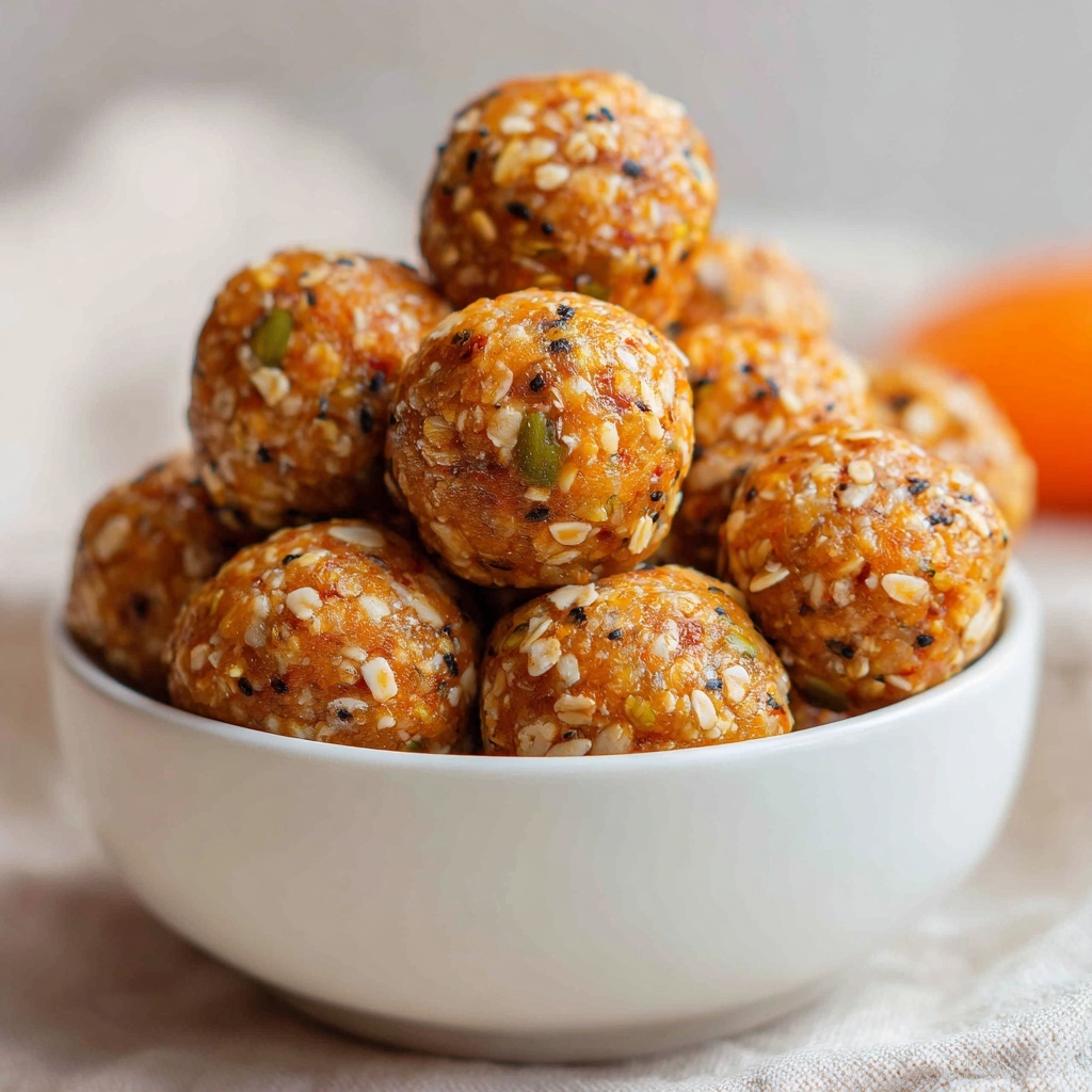 No-Bake Healthy Pumpkin Pie Energy Balls Recipe - Recipe Image