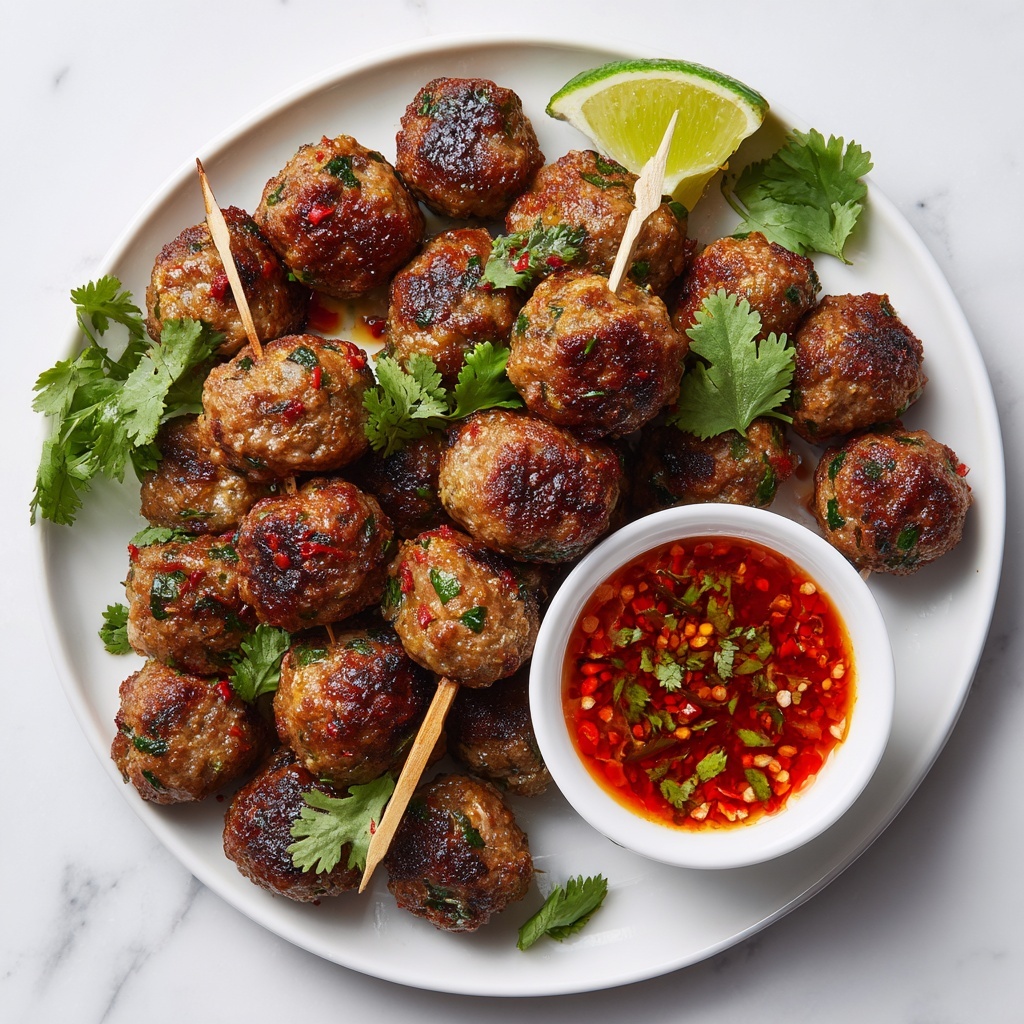 Spicy Baked Shrimp Balls with Sweet Chili Sauce Recipe - Recipe Image