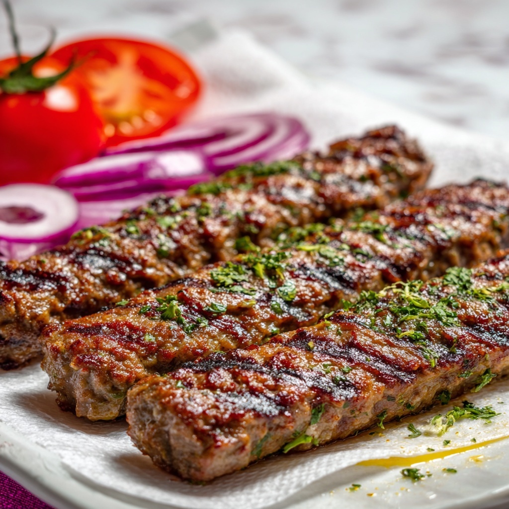 Grilled Chicken Adana Kebabs Recipe - Recipe Image