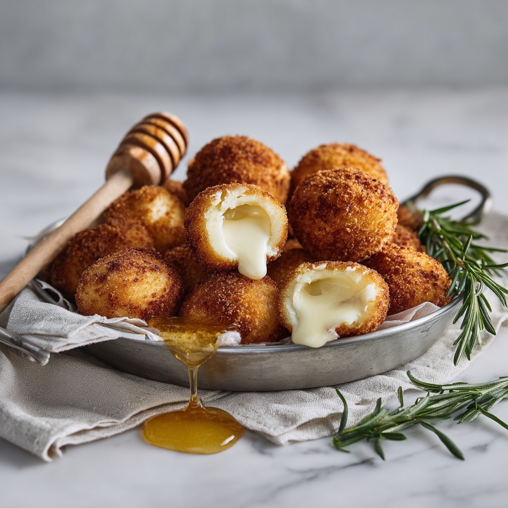 Fried Goat Cheese with Tarragon Honey Recipe - Recipe Image