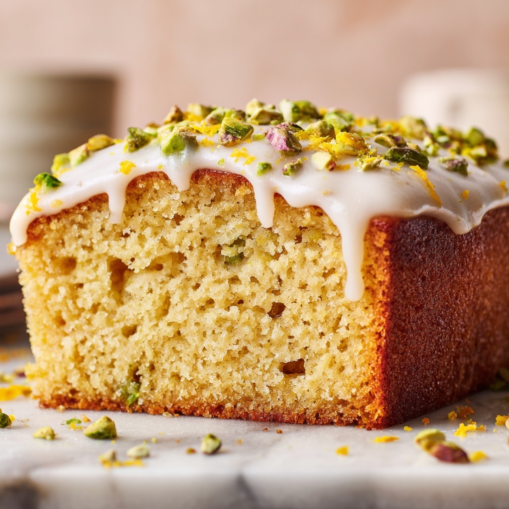 Pistachio Lemon Loaf Cake Recipe - Recipe Image