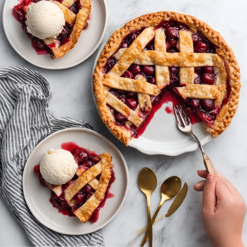 Plum Lattice Pie Recipe - Recipe Image