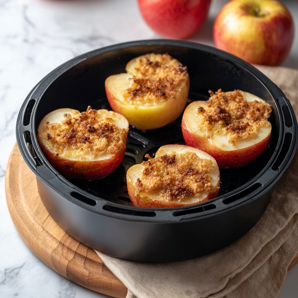 Air Fryer Baked Apples with Walnut and Raisin Filling Recipe - Recipe Image