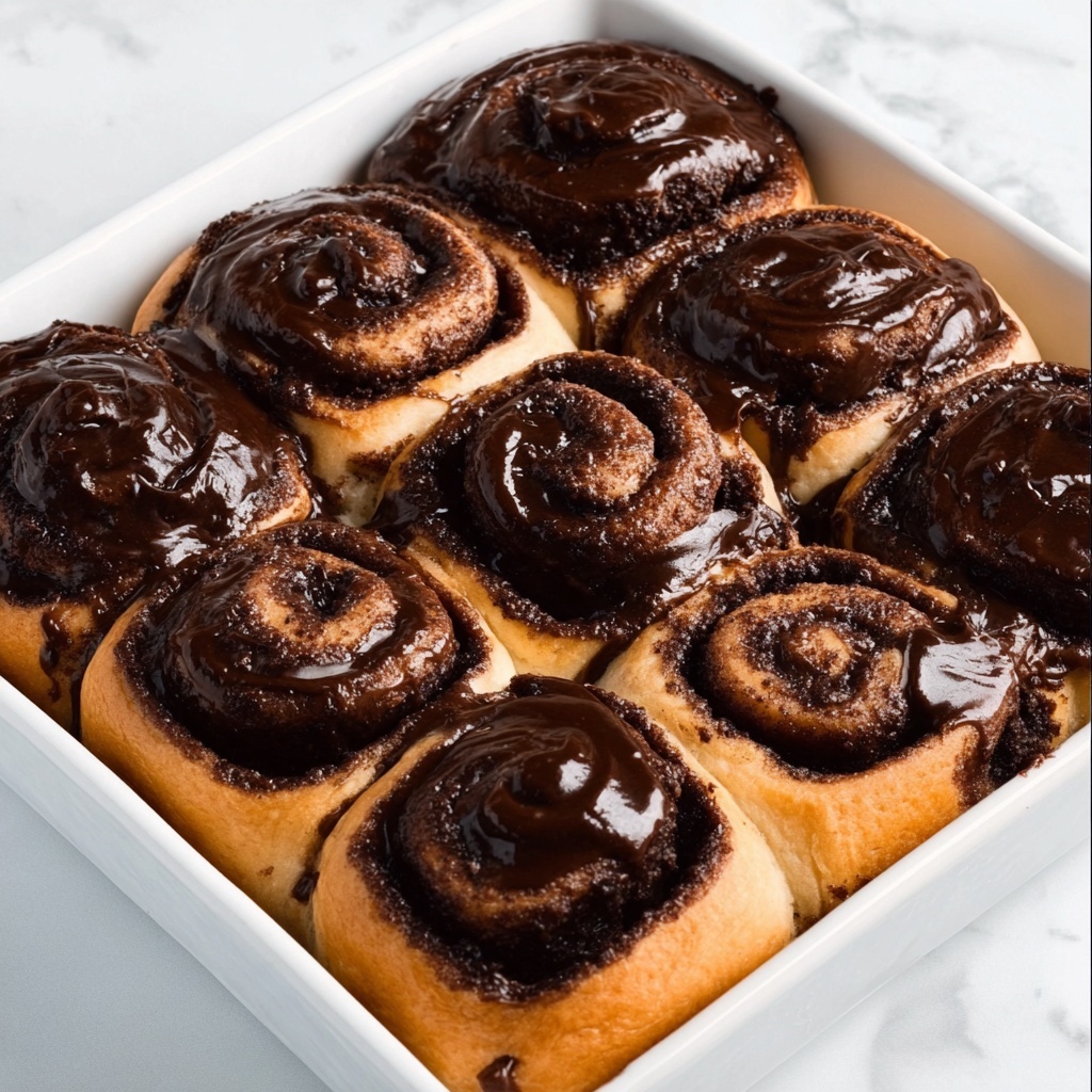 Chocolate Cinnamon Rolls (Soft & Gooey) Recipe - Recipe Image