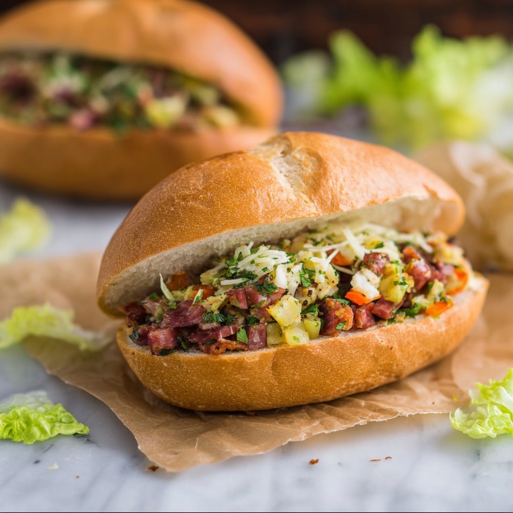 Chopped Italian Sandwich Recipe - Recipe Image