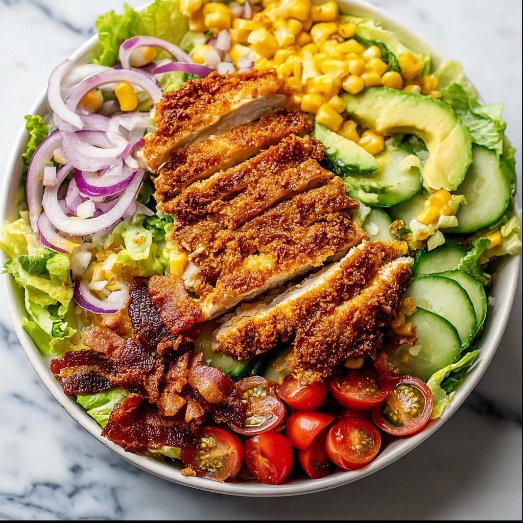 Honey Mustard Crispy Chicken Salad Recipe - Recipe Image