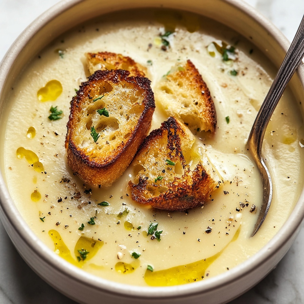 Country French Garlic Soup Recipe - Recipe Image