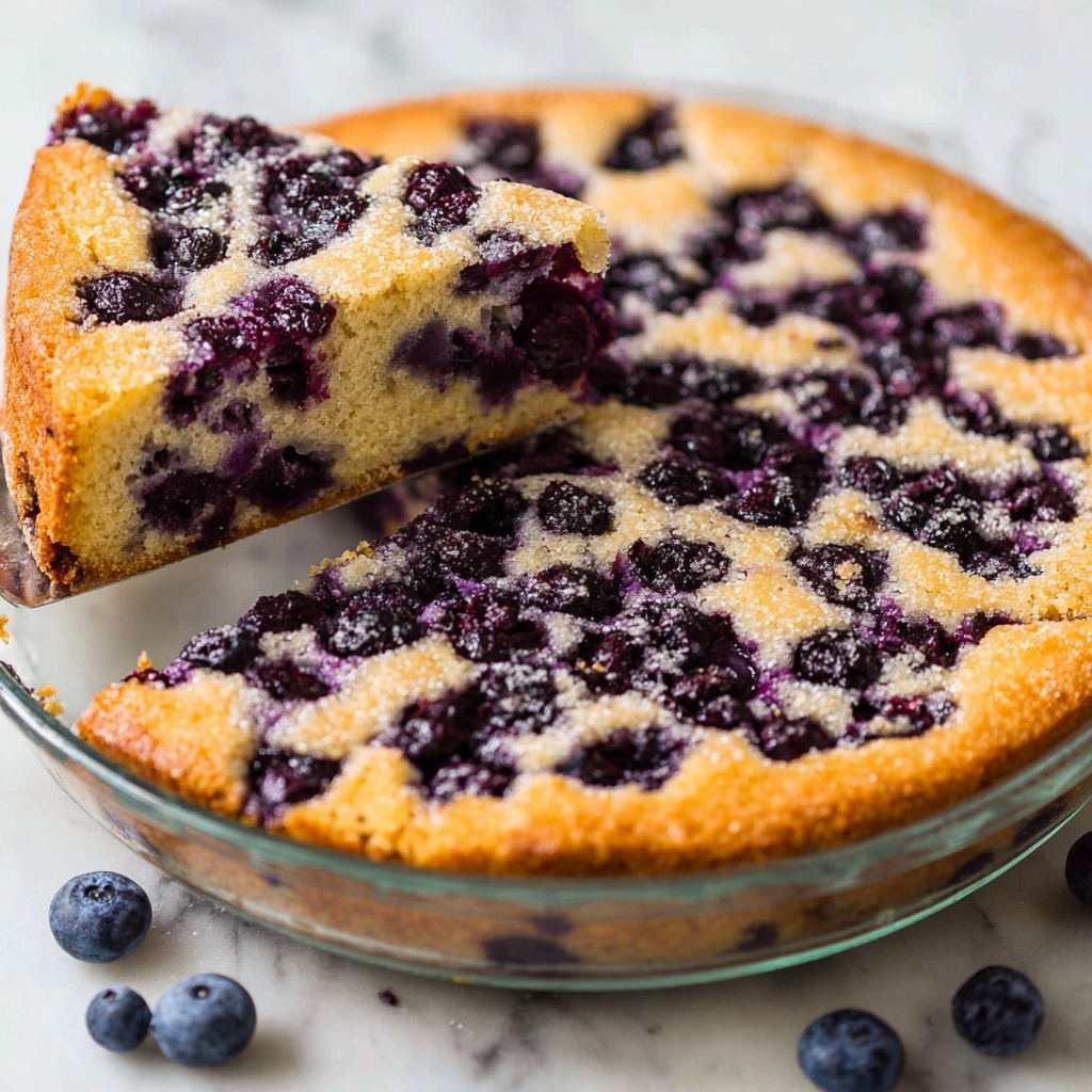 Crustless Blueberry Pie Recipe - Recipe Image