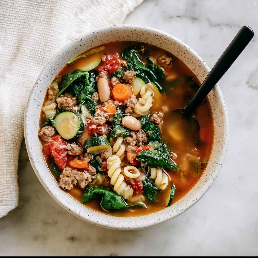 Italian Ground Turkey Soup Recipe - Recipe Image