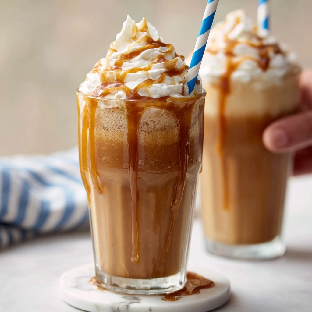 Homemade Caramel Frappes Recipe - Recipe Image