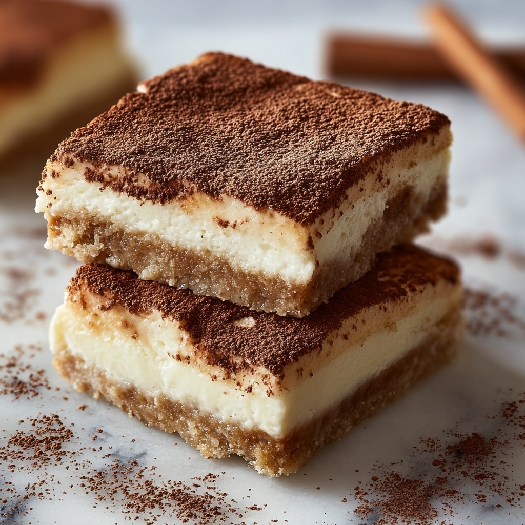 Cinnamon Churro Cheesecake Bars Recipe - Recipe Image