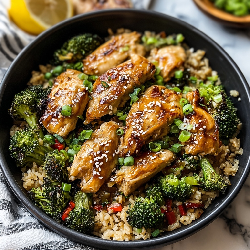 Teriyaki Chicken Skillet Casserole with Broccoli Recipe - Recipe Image