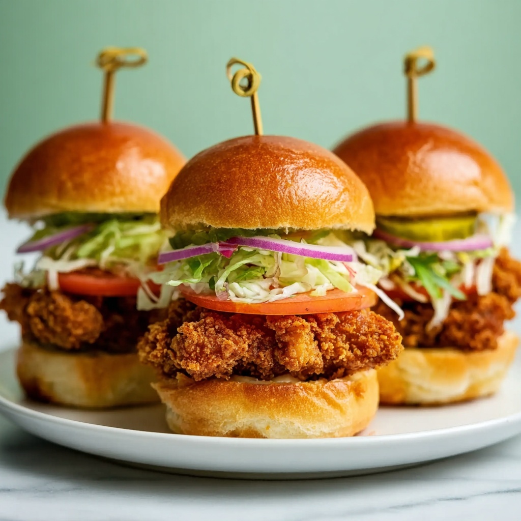 Mini Crispy Chicken Sandwiches Recipe - Recipe Image