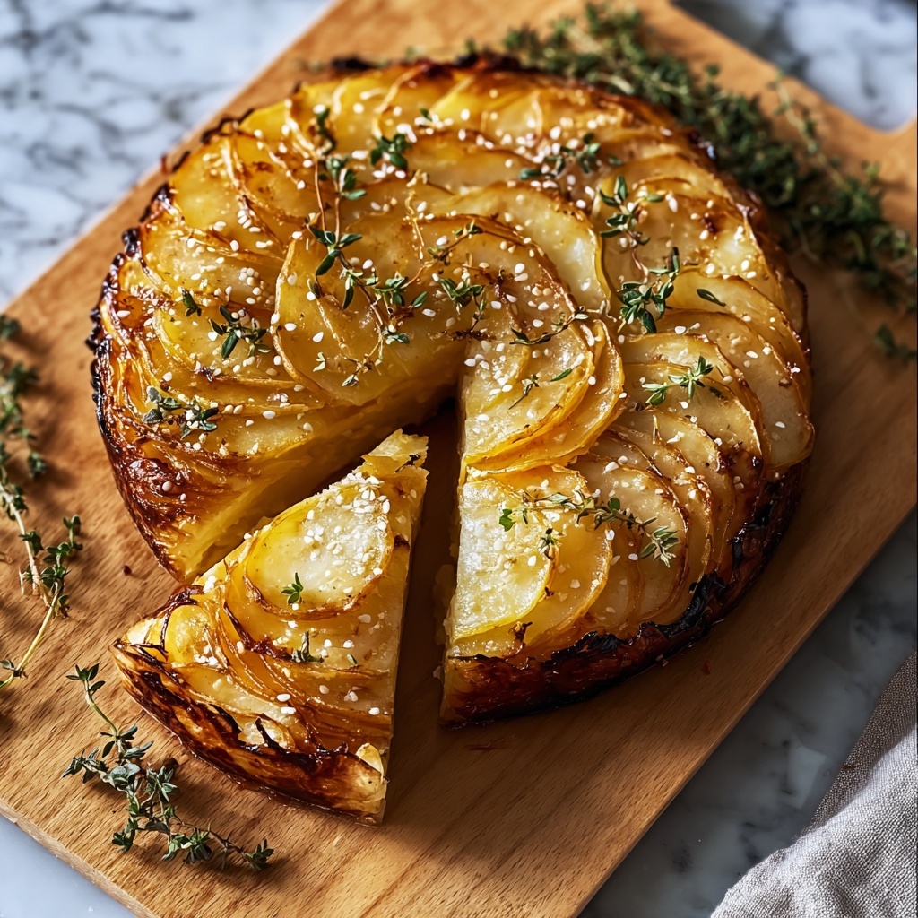 Crispy Balsamic Thyme Potato Torte Recipe - Recipe Image