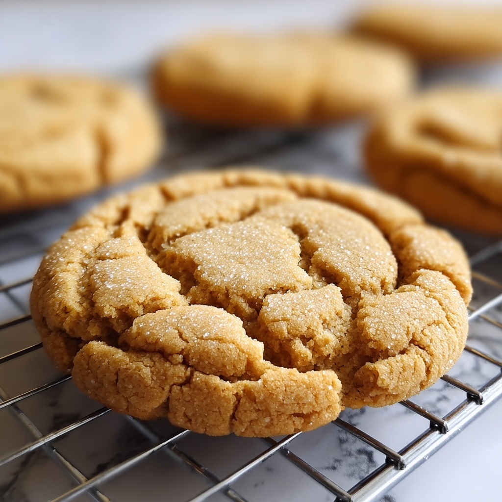 Thick and Chewy Peanut Butter Cookies Recipe - Recipe Image