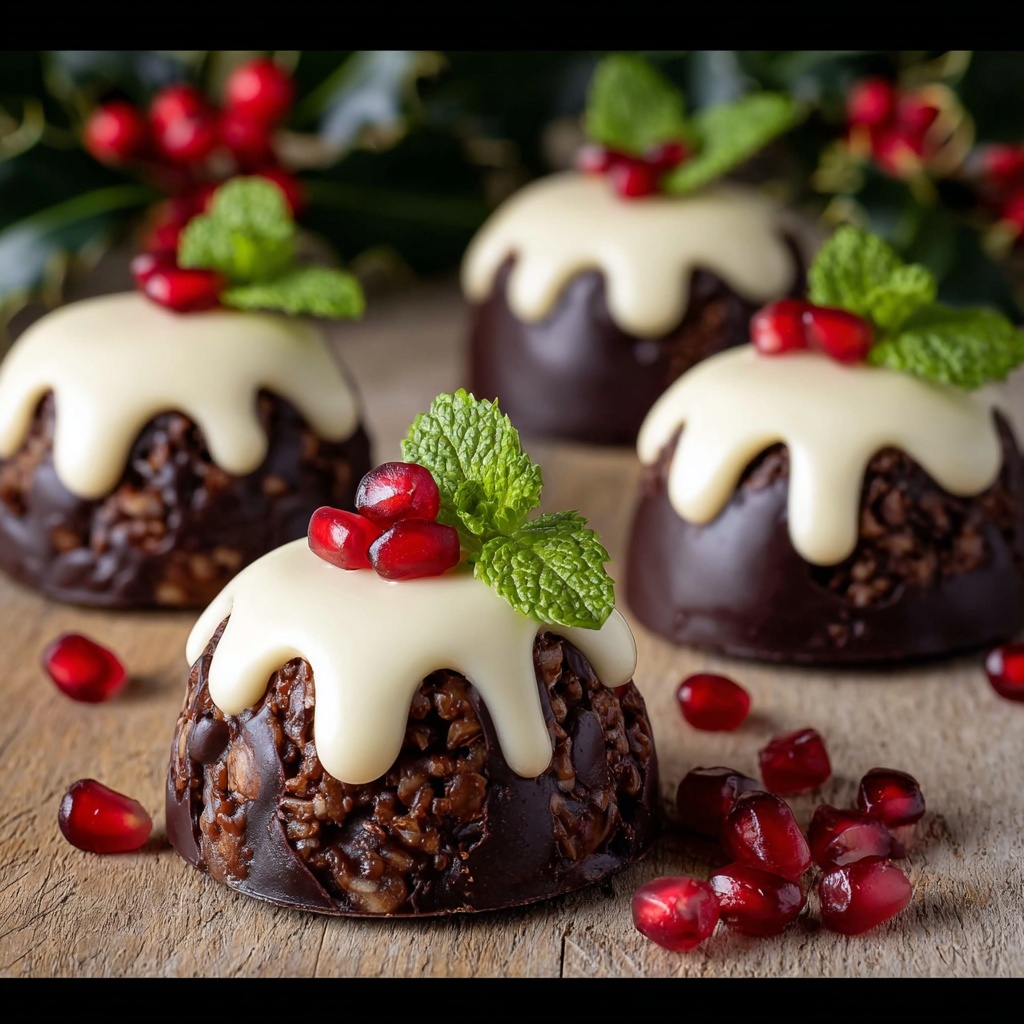 Rice Krispie Christmas Puddings Recipe - Recipe Image